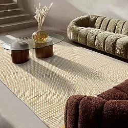 Alfombra de trapo - Vinga (amarillo mostaza)