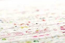 Alfombra de algodón - Multi tras (multicolor)