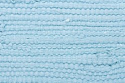 Alfombra de algodón - Silje (azul/turquesa)