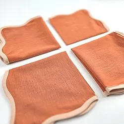 Servilletas - Paquete de 4 Servilletas de tela Yrsa (óxido)