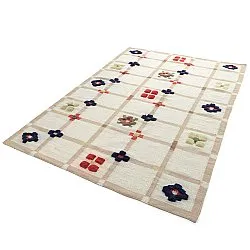 Alfombra de Lana - Lausanne Flatweave Tufted Premium (blanco/beige)