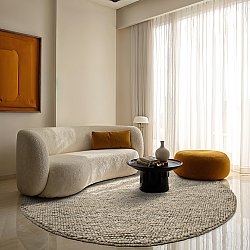 Alfombras redondeadas - Avafors Wool Bubble (gris/beige)