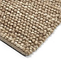 Alfombra de Lana - Avafors Wool Bubble (marrón claro/blanco)