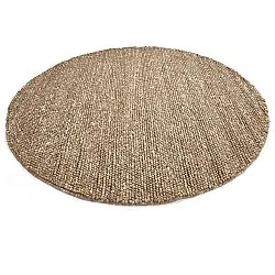 Alfombras redondeadas - Avafors Wool Bubble (marrón claro/blanco)