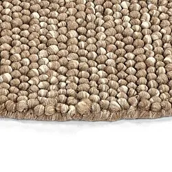 Alfombras redondeadas - Avafors Wool Bubble (marrón claro/blanco)