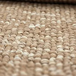 Alfombras redondeadas - Avafors Wool Bubble (marrón claro/blanco)