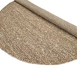 Alfombras redondeadas - Avafors Wool Bubble (marrón claro/blanco)