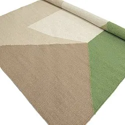Alfombra de Lana - Aveiro (verde/multicolor)
