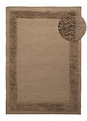 Alfombra de Lana - Beja (marrón oscuro)