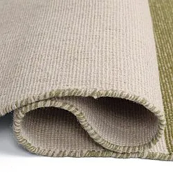Alfombra de Lana - Chaves (verde/beige)