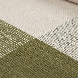 Alfombra de Lana - Chaves (verde/beige)