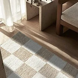 Alfombra de Lana - Dundee (beige/blanco)