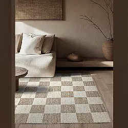Alfombra de Lana - Dundee (beige/blanco)