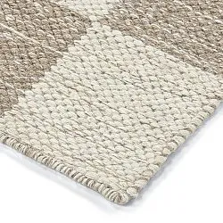 Alfombra de Lana - Dundee (beige/blanco)