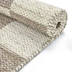 Alfombra de Lana - Dundee (beige/blanco)