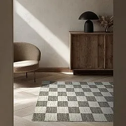 Alfombra de Lana - Dundee (gris/blanco)