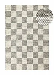 Alfombra de Lana - Dundee (gris/blanco)