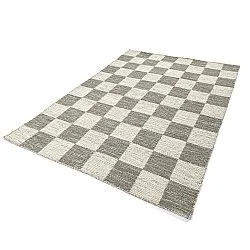 Alfombra de Lana - Dundee (gris/blanco)