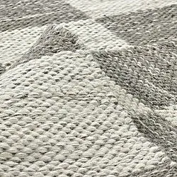 Alfombra de Lana - Dundee (gris/blanco)