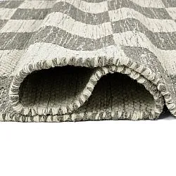 Alfombra de Lana - Dundee (gris/blanco)