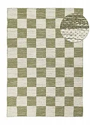 Alfombra de Lana - Dundee (verde/blanco)