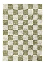 Alfombra de Lana - Dundee (verde/blanco)