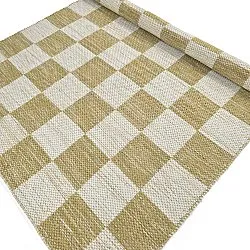 Alfombra de Lana - Dundee (amarillo/blanco)