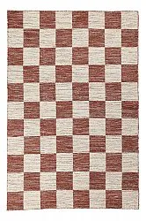 Alfombra de Lana - Dundee (rojo/blanco)