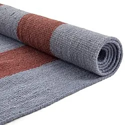 Alfombra de Lana - Garine (azul/rojo)