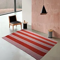 Alfombra de Lana - Garine (rosa/rojo)