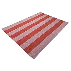Alfombra de Lana - Garine (rosa/rojo)