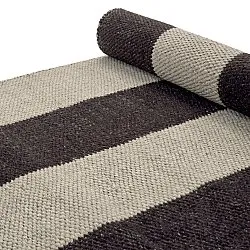 Alfombra de Lana - Garine (negro/beige)