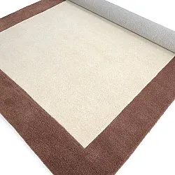 Alfombra de Lana - Gaya Hand Tufted Wool Premium (crema/marrón)