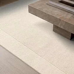 Alfombra de Lana - Gaya Hand Tufted Wool Premium (crema/blanco)