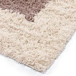 Alfombra de Lana - Khenifra Handknot Wool Premium (gris topo/crema)