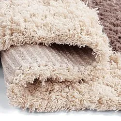 Alfombra de Lana - Khenifra Handknot Wool Premium (gris topo/crema)