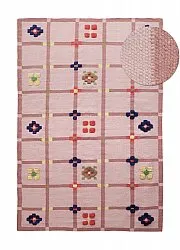Alfombra de Lana - Lausanne Flatweave Tufted Premium (rosa)