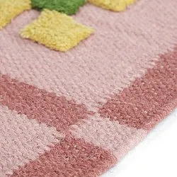 Alfombra de Lana - Lausanne Flatweave Tufted Premium (rosa)