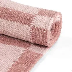 Alfombra de Lana - Lausanne Flatweave Tufted Premium (rosa)