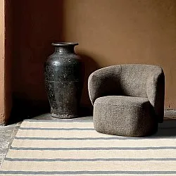 Alfombra de Lana - Luton (denim deslavado/blanco)