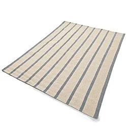 Alfombra de Lana - Luton (denim deslavado/blanco)