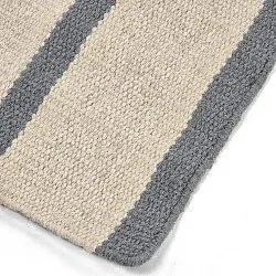 Alfombra de Lana - Luton (denim deslavado/blanco)