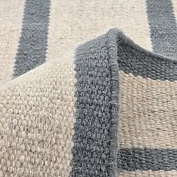 Alfombra de Lana - Luton (denim deslavado/blanco)