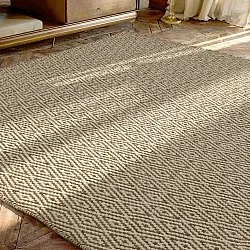 Alfombra de Lana - Monastir (marrón/blanco)