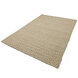 Alfombra de Lana - Monastir (marrón/blanco)