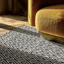 Alfombra de Lana - Monastir (negro/blanco)