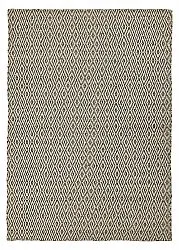 Alfombra de Lana - Monastir (negro/blanco)
