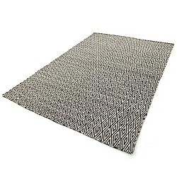 Alfombra de Lana - Monastir (negro/blanco)