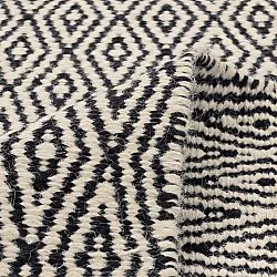 Alfombra de Lana - Monastir (negro/blanco)