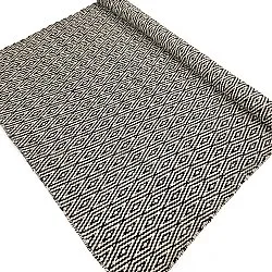 Alfombra de Lana - Monastir (negro/blanco)